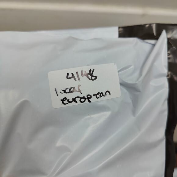 Local European Sheer Mesh Top Womens Black‎ Button Up Shirt  Satin Pockets - Picture 6 of 6